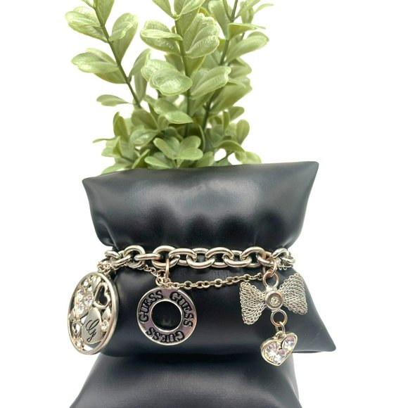 Bundle of 2 Guess Statement Necklace and Charm Bracelet - Picture 5 of 7